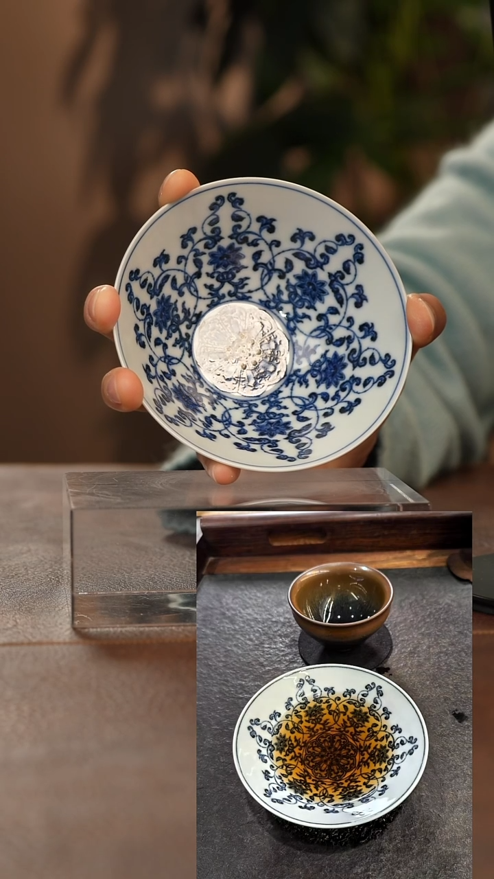 【闪购商品】瓷片青花瓷茶具斌芬陶瓷112