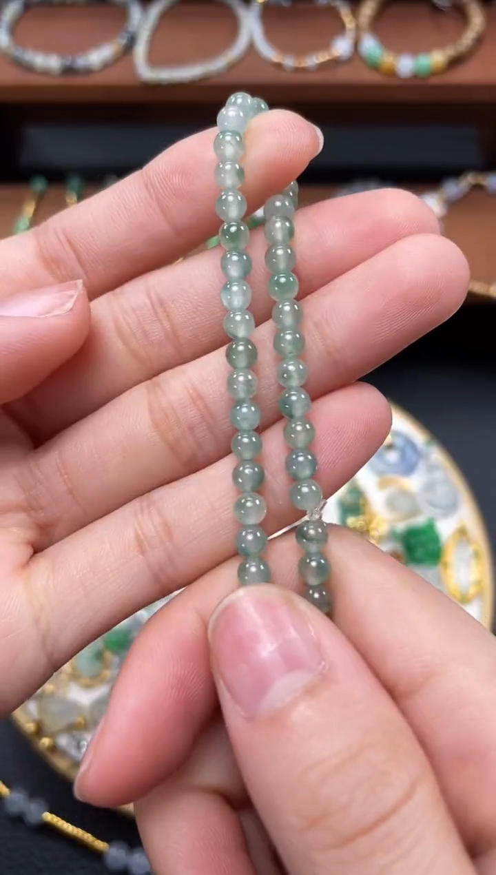 【闪购商品】翡翠套链未镶嵌一个  JK537