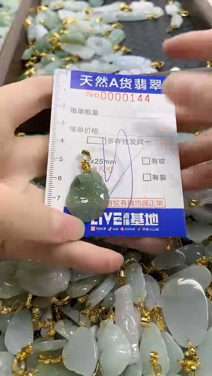 颈饰未镶嵌翡翠天然A货翡翠