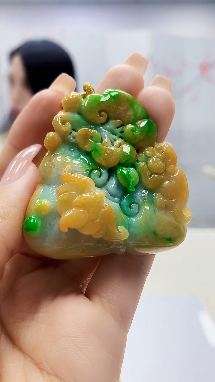 未镶嵌定制翡翠3495ty-毛货挂件29