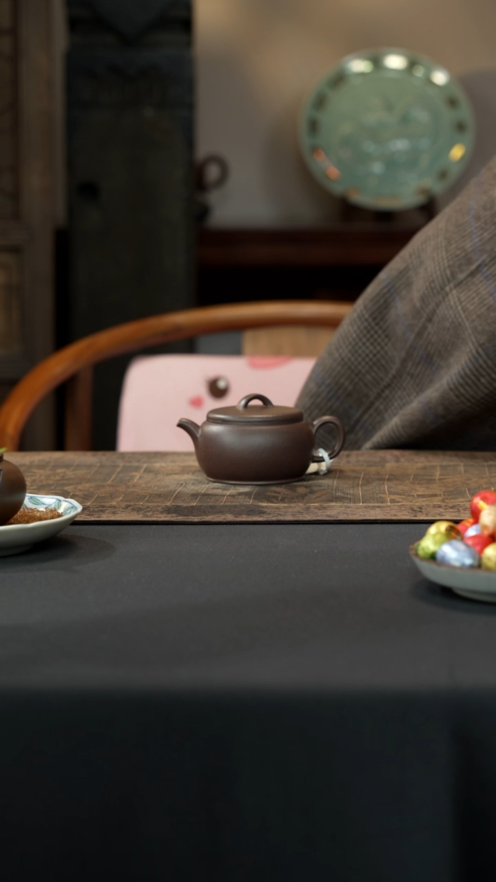 【闪购商品】紫砂茶壶天青泥申锡汉瓦200cc