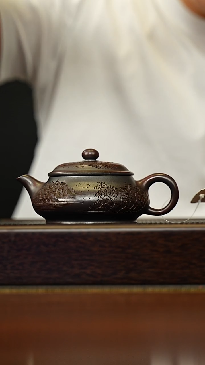 茶壶紫砂宜兴原矿 手工 紫砂壶容量180CC