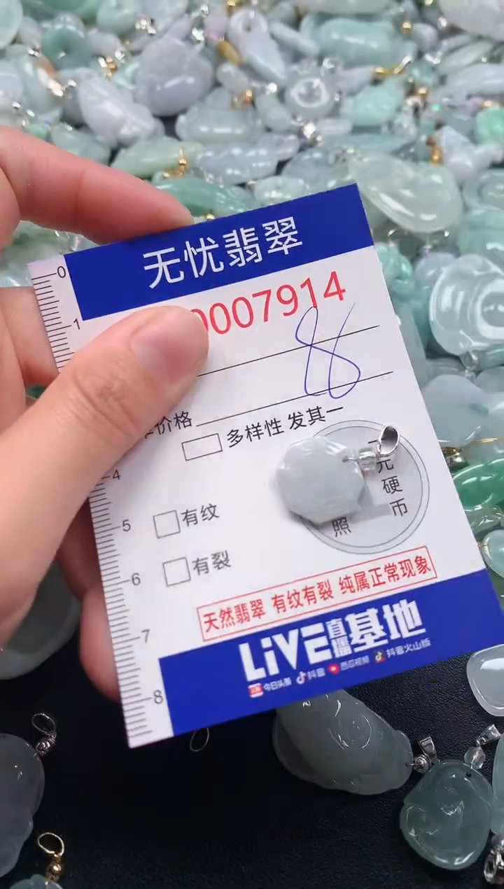 吊坠(不含链)未镶嵌翡翠7914