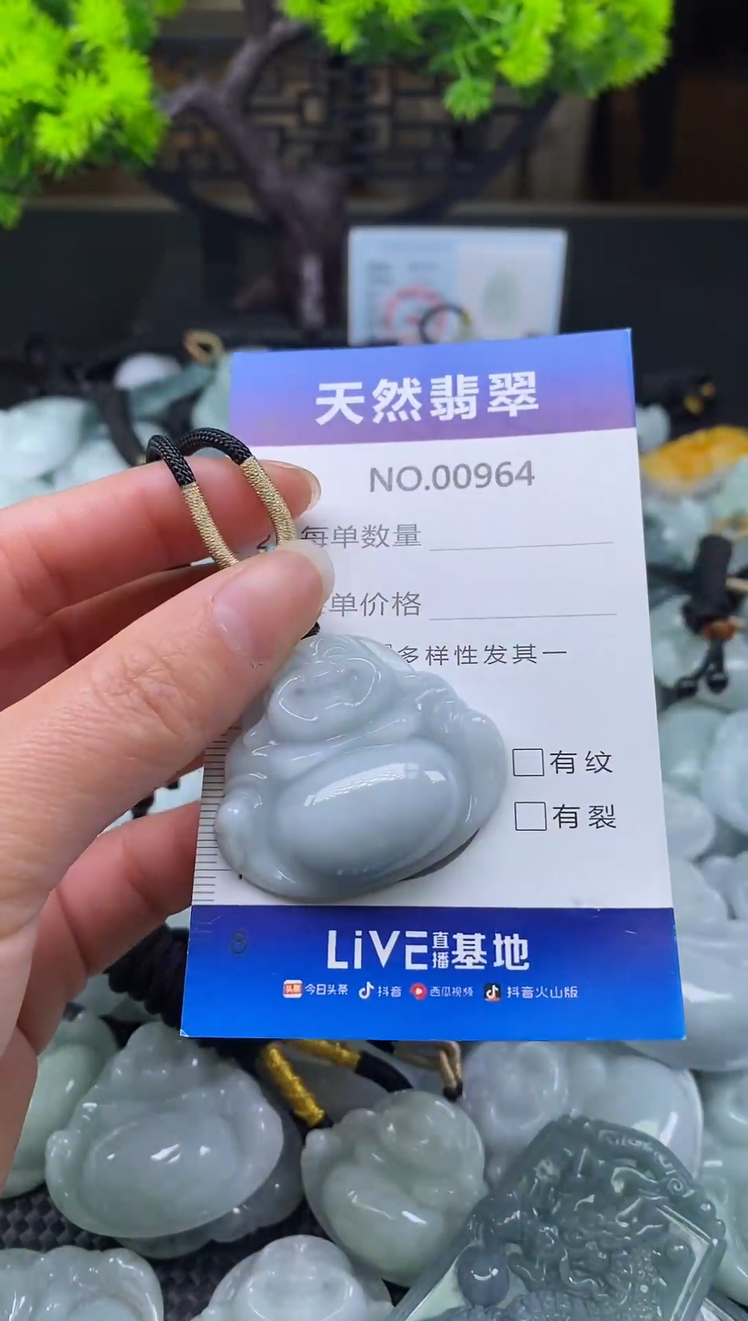 未镶嵌挂件翡翠天然缅甸翡翠964