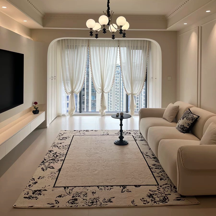 花园系列沙发客厅地毯卧室高级茶几地毯防水硅藻丝免洗可擦地垫