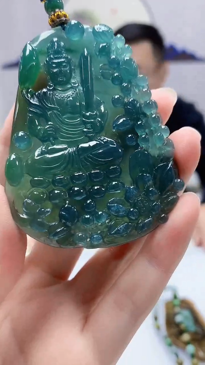 【闪购商品】定制翡翠未镶嵌5152zm-毛货挂件人物364