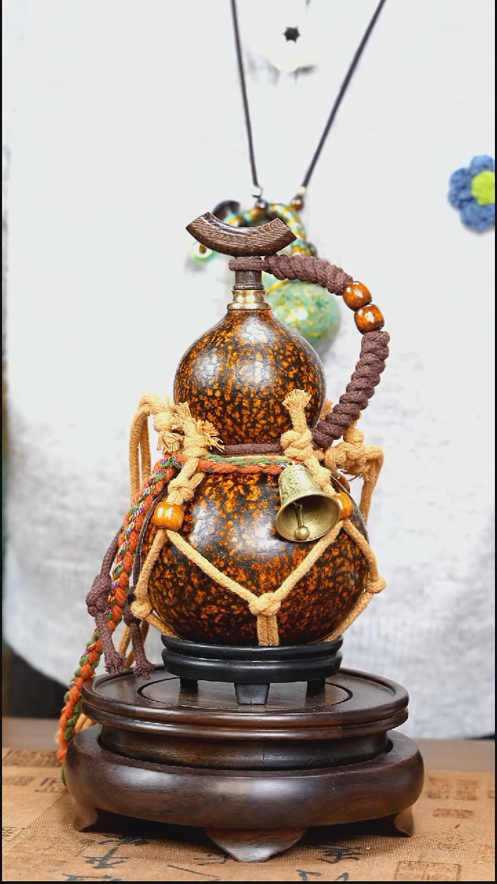 XC026网兜款大漆酒葫芦（现货现发）