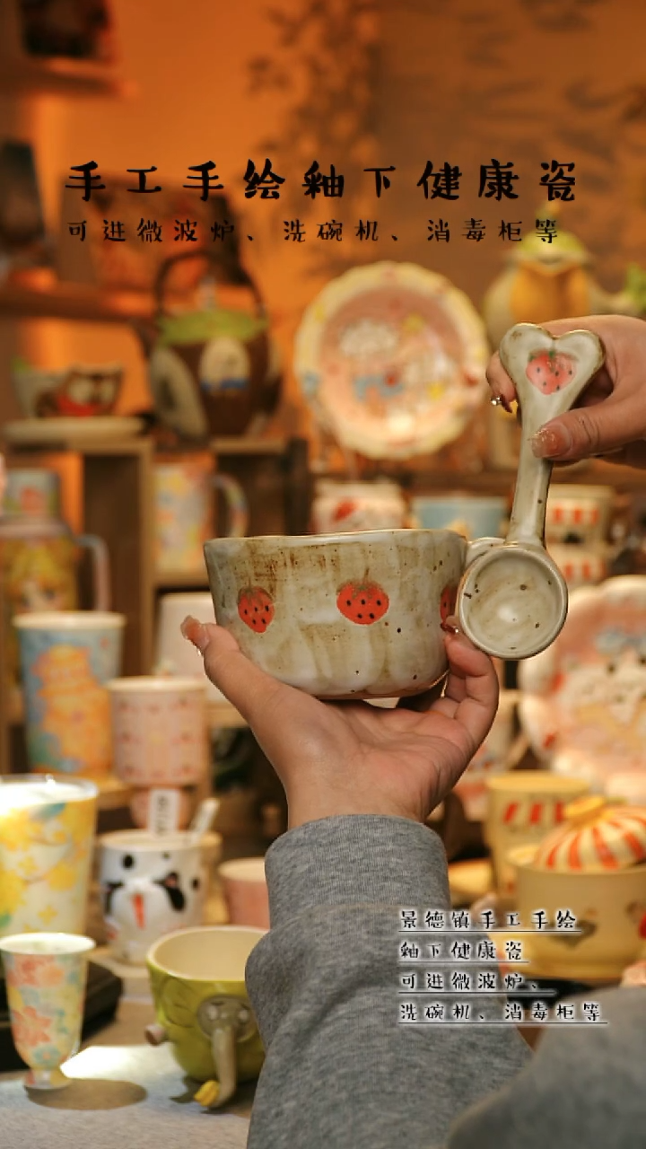 【闪购商品】杯景德镇高温釉下彩&W429