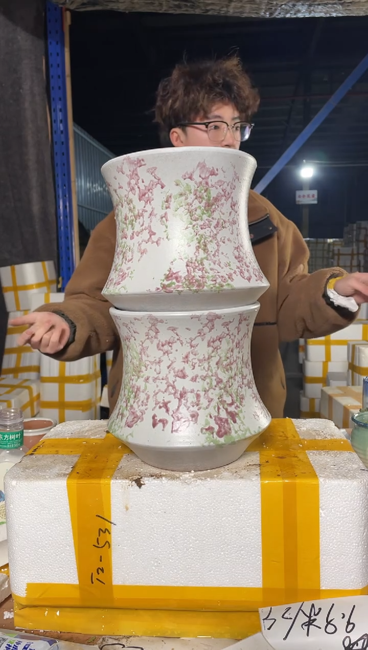 紫砂花盆宜兴紫砂粗陶花盆18-20