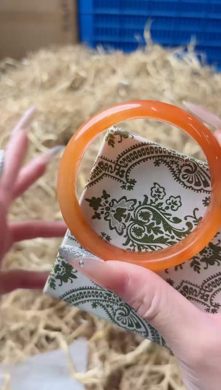 未镶嵌手镯石英质玉黄H-6688-60