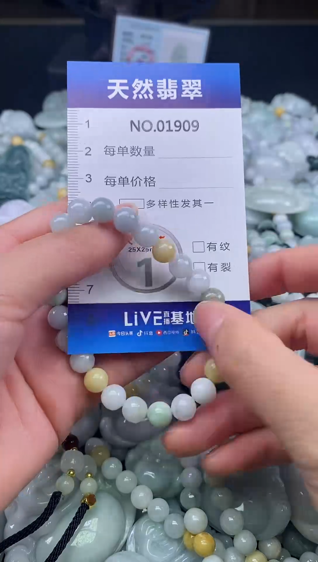 颈饰未镶嵌翡翠天然缅甸翡翠A1909