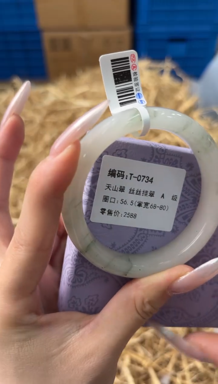 未镶嵌手镯石英质玉Y-0734