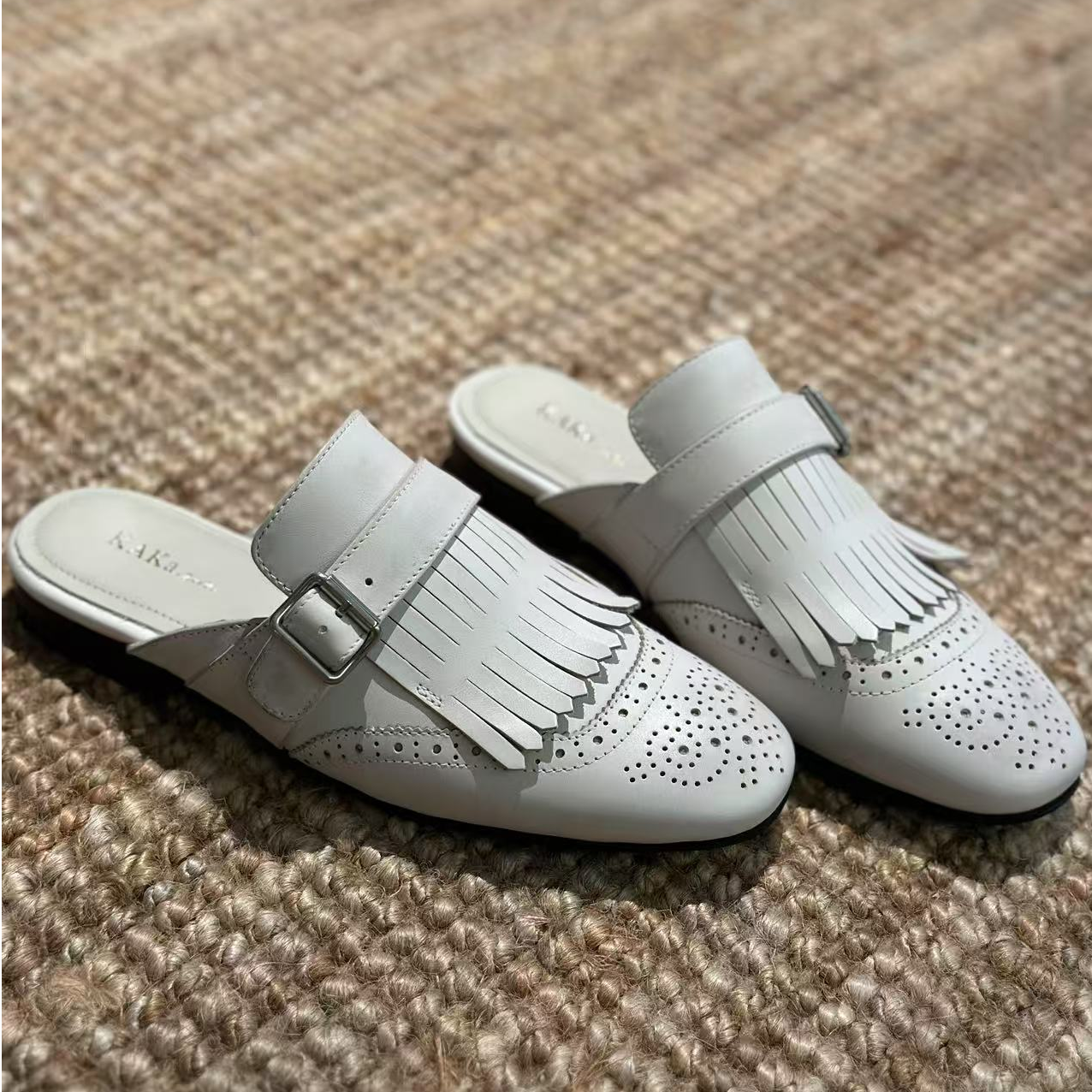 KAKA NUOYA  2180   时尚气质简约百搭穆勒半拖