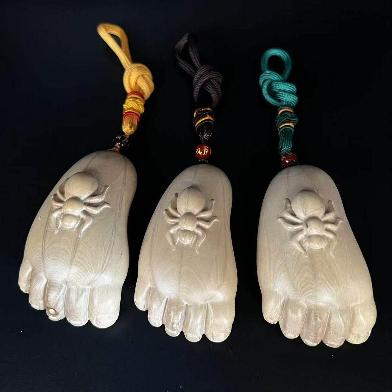 【六道木】知足常乐手把件挂件传统木雕工艺品
