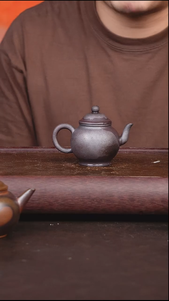 茶壶紫砂柴烧 微瑕壶
