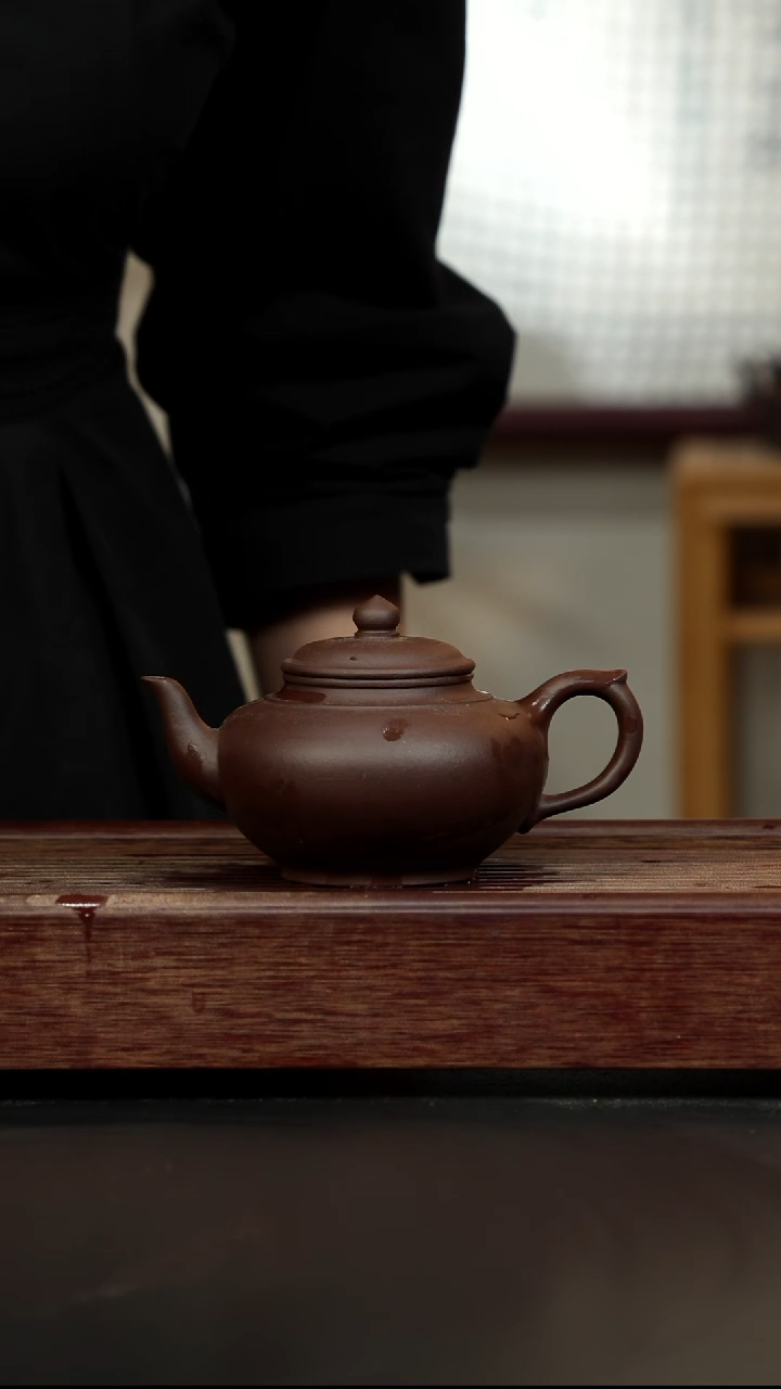 紫砂茶壶老紫泥 笑樱