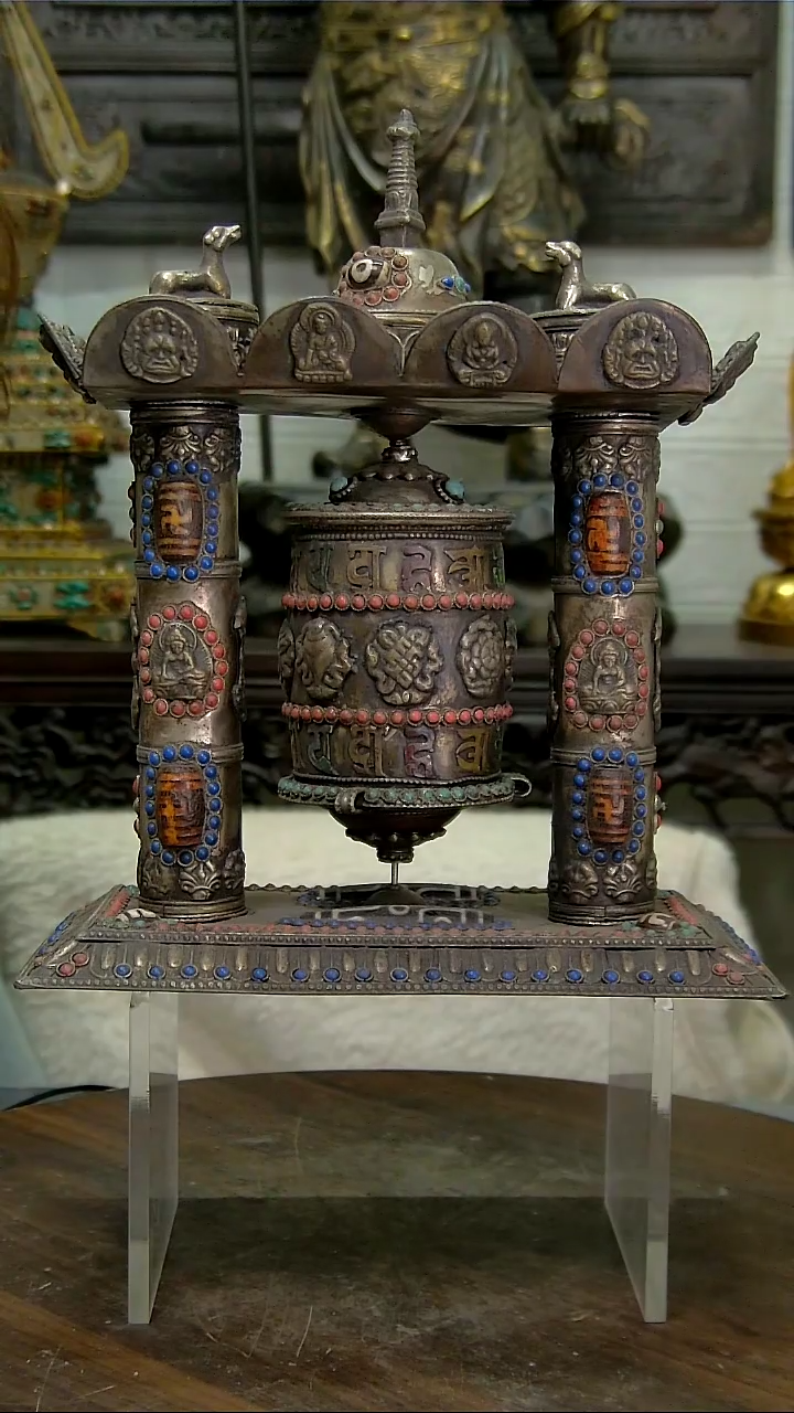 【闪购商品】转经轮铜像造像收藏造像