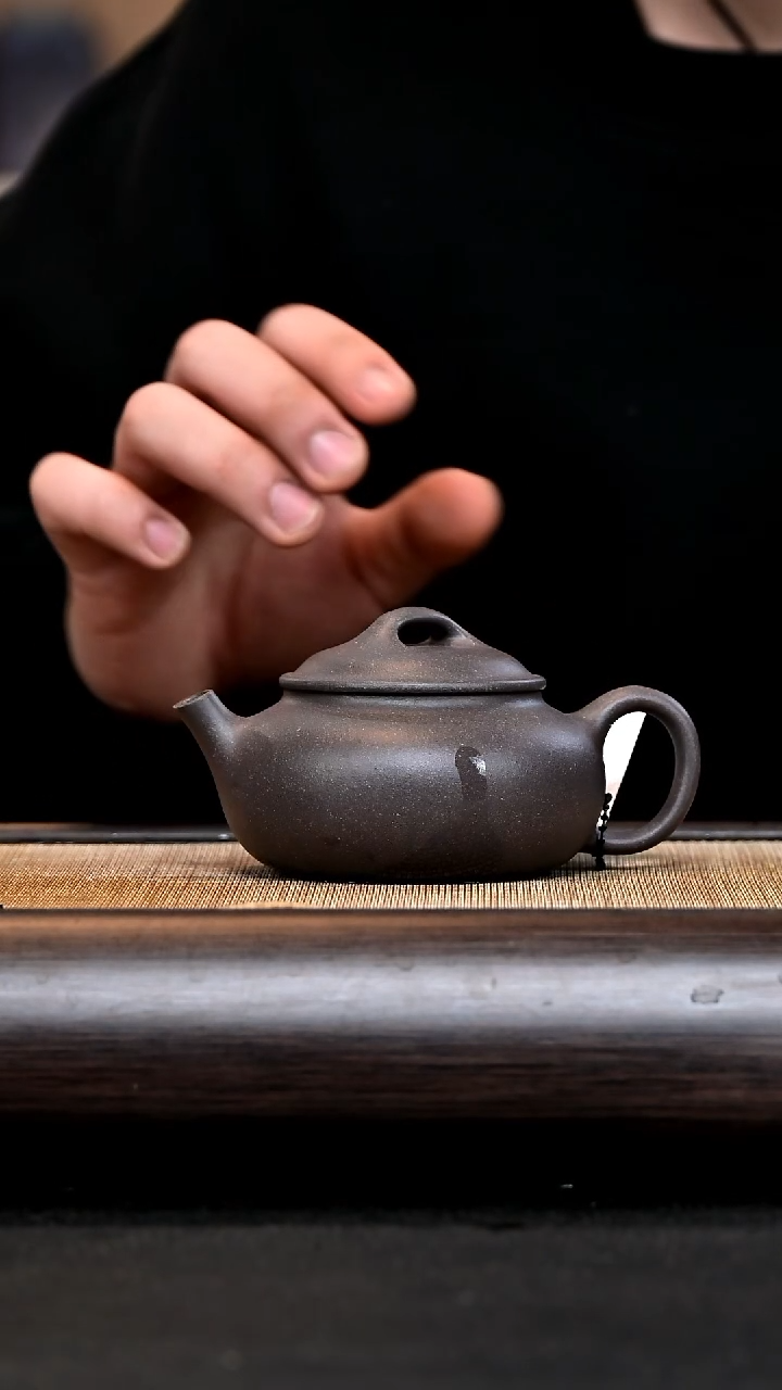 【闪购商品】紫砂茶壶BZY16143 拙鼓 天青
