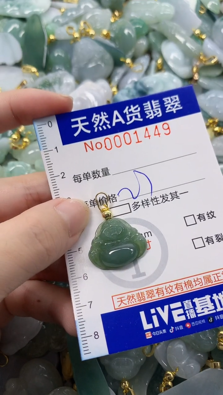 颈饰未镶嵌翡翠天然A货翡翠