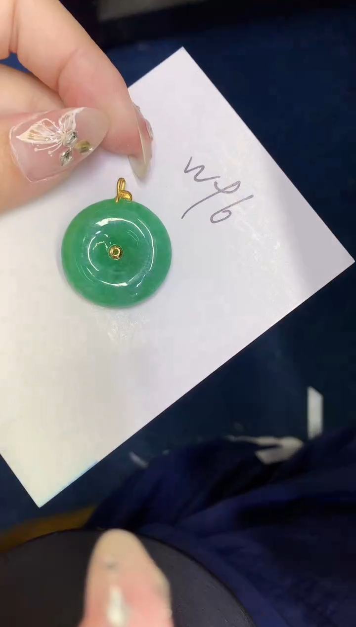 【闪购商品】翡翠颈饰18K金镶嵌00000000000