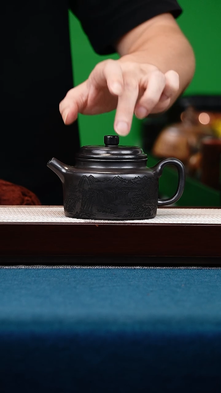 茶壶紫砂石黄德中