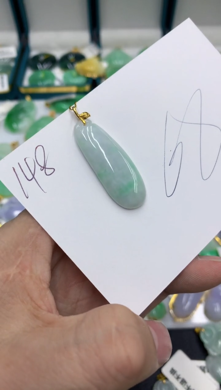 【闪购商品】翡翠颈饰18K金镶嵌号链接11111