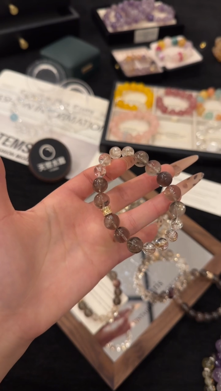 合金手链水晶茶水晶多宝x3445