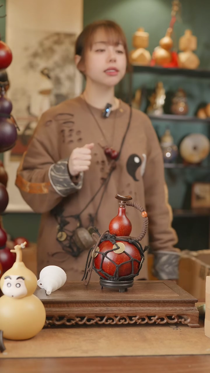 【闪购商品】152号精品天然大漆工艺防渗内胆酒葫芦~