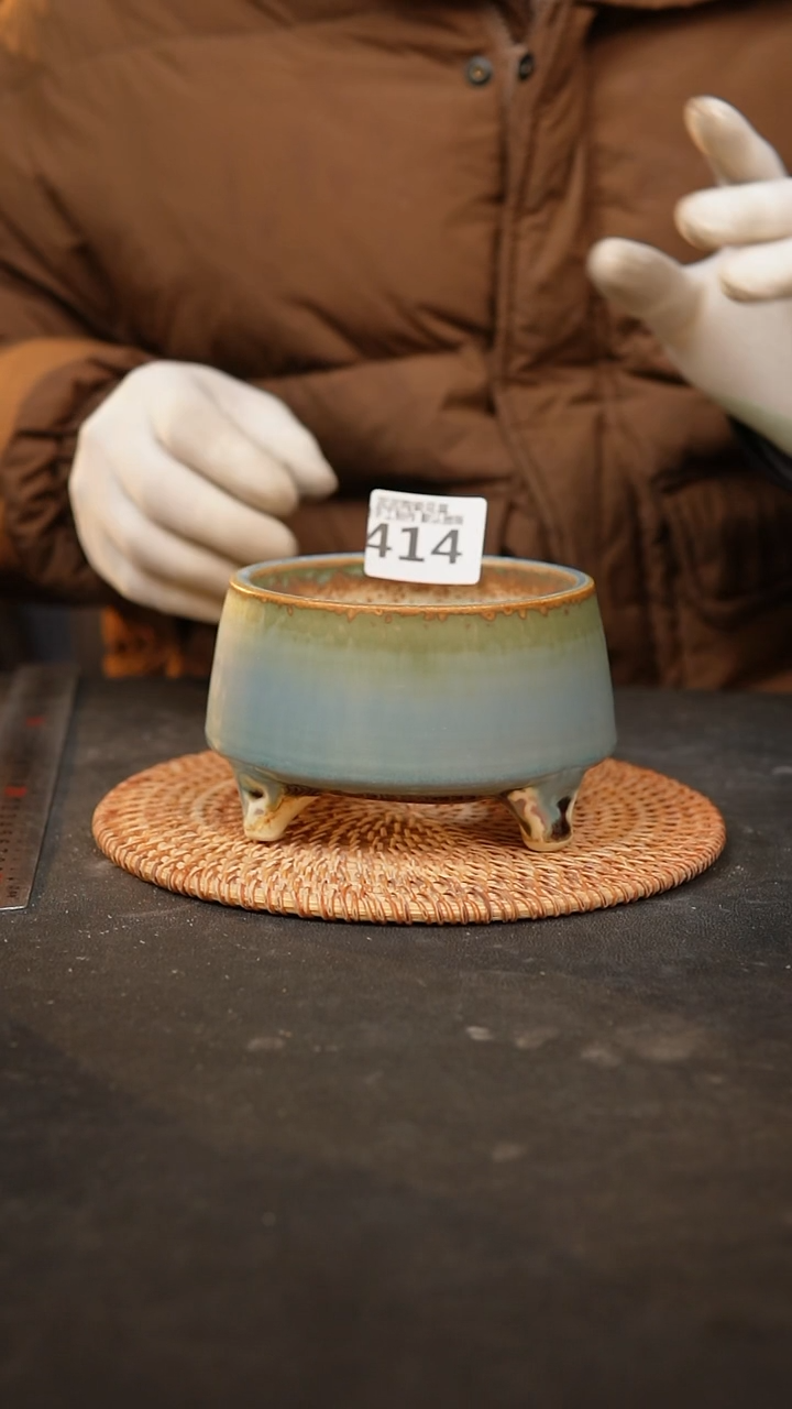 【闪购商品】瓷片414泥泥手工花盆