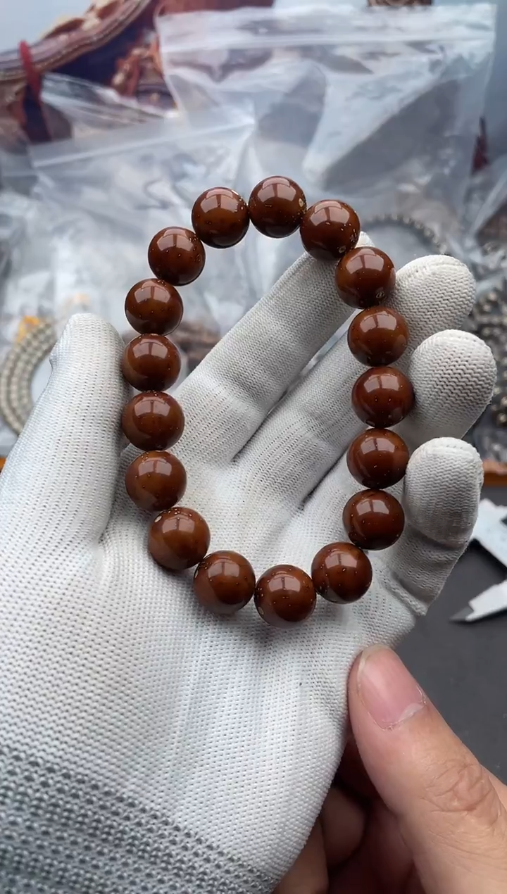 手串紫金鼠12号光珠