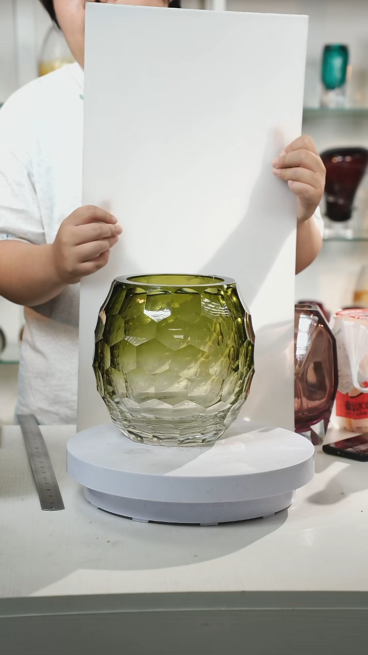 22高轻奢琉璃花器福利正常手工痕迹