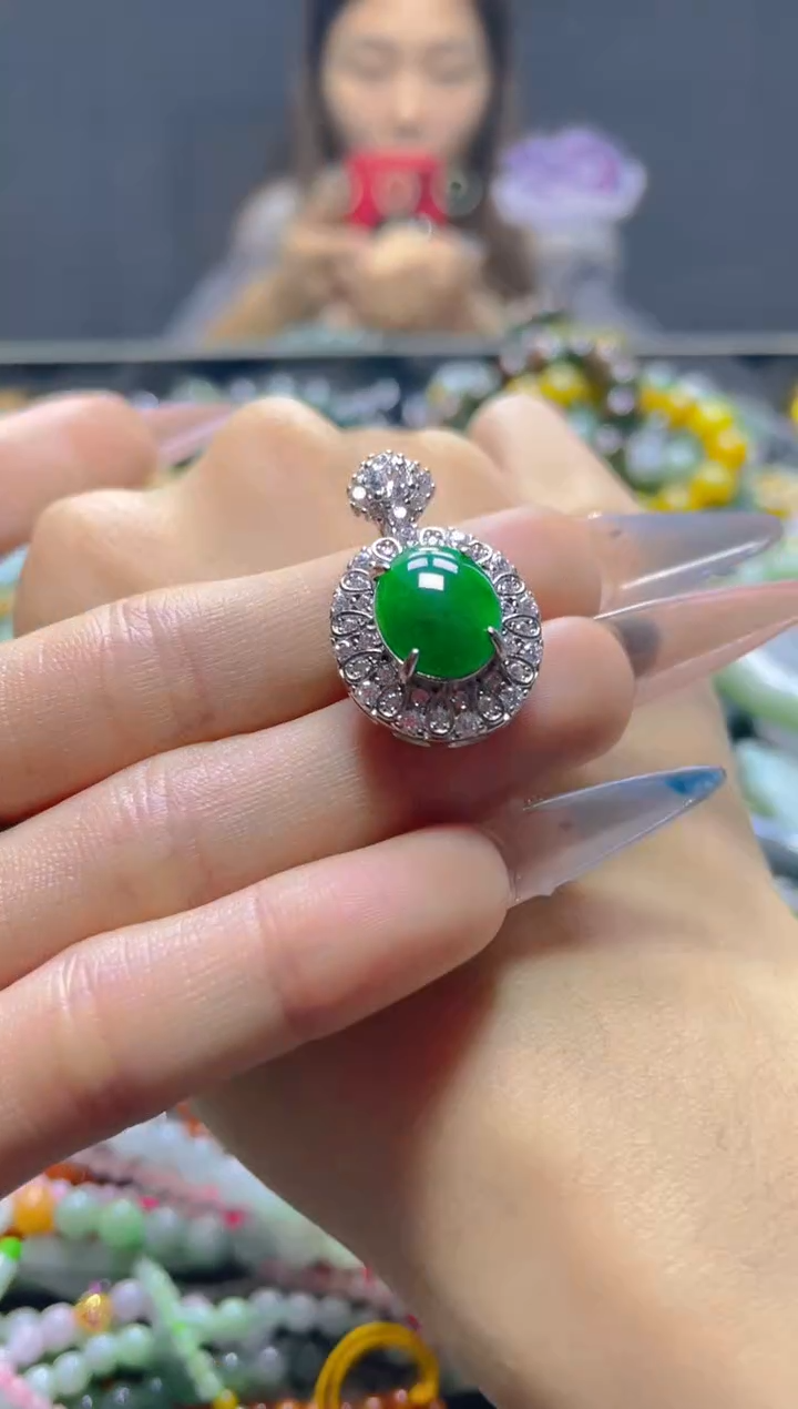 颈饰未镶嵌翡翠/Y/翡翠A货，一件也是批发价