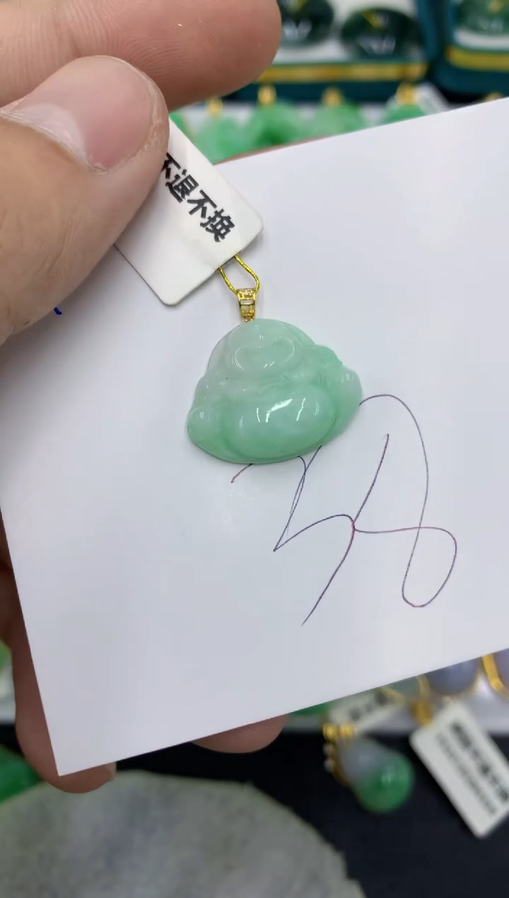 【闪购商品】翡翠颈饰18K金镶嵌1111111111