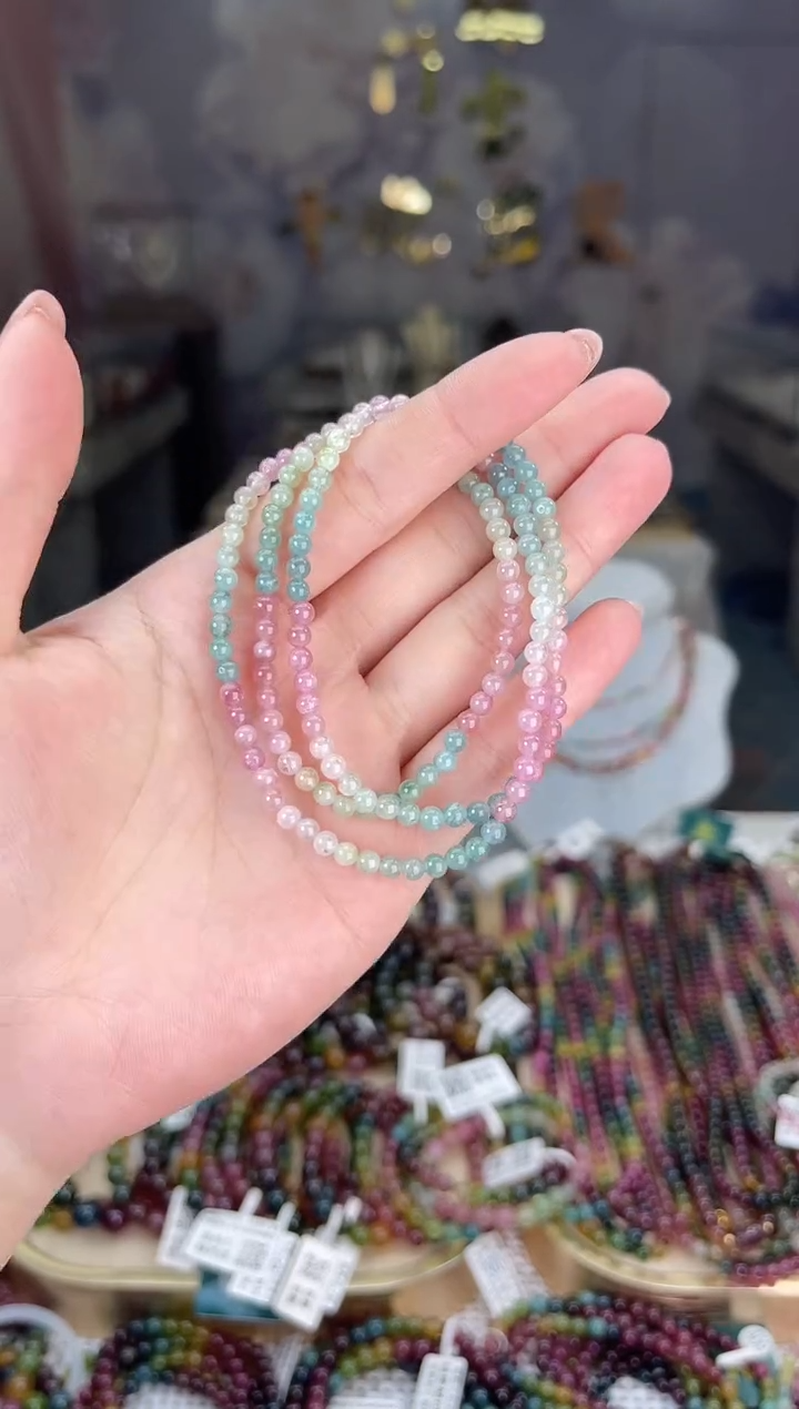 【闪购商品】碧玺/未镶嵌J3mm+碧玺多圈多样性发货
