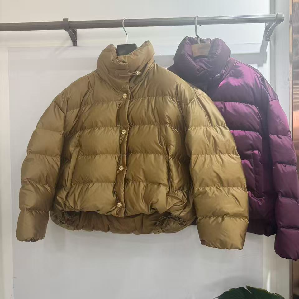 404秋冬显瘦羽绒服短款立领女士羽绒服