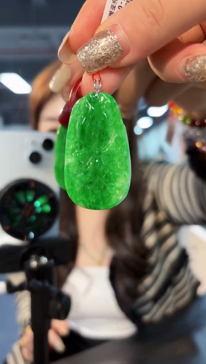 【闪购商品】翡翠颈饰18K金镶嵌缅料A货/支持复检/一件