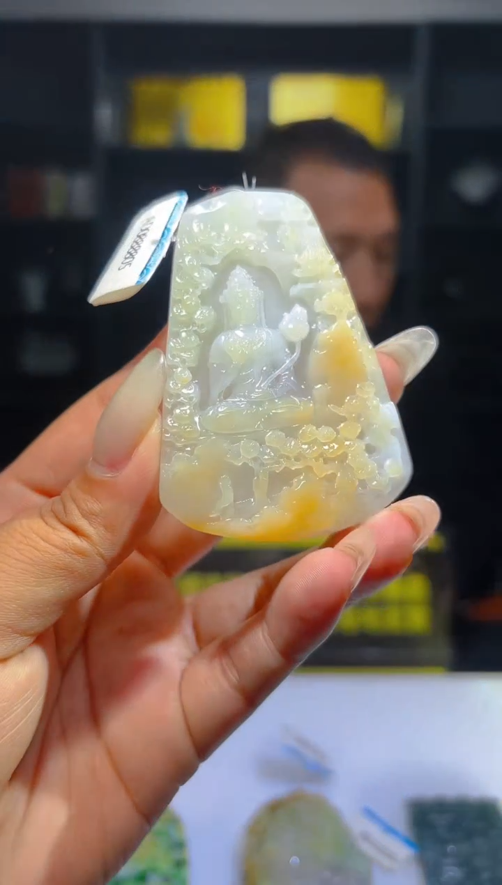 未镶嵌定制翡翠08/1224/L/观音