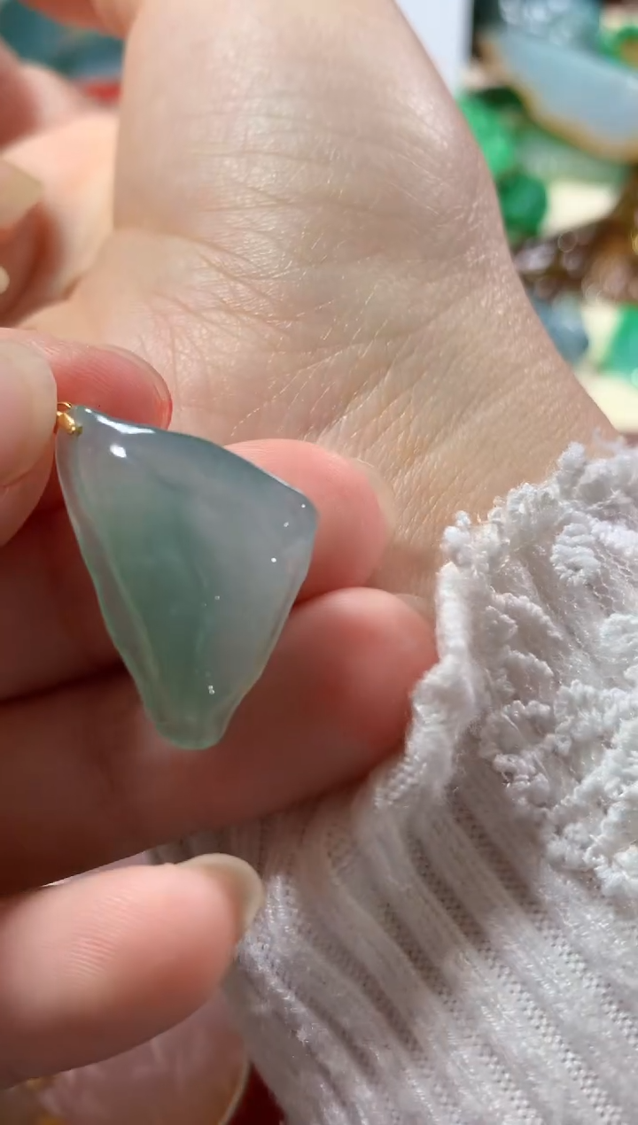 【闪购商品】翡翠18K金镶嵌吊坠(不含链)吊坠