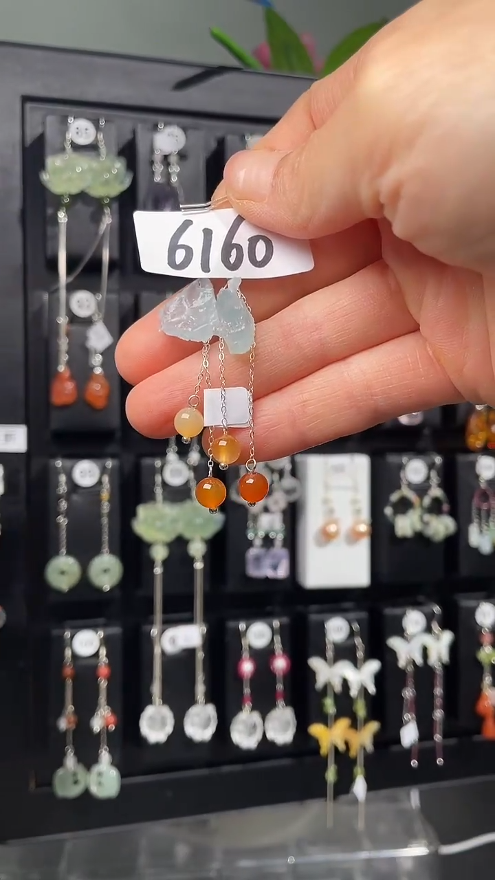 紫晶耳饰银S925镶嵌喜欢拍