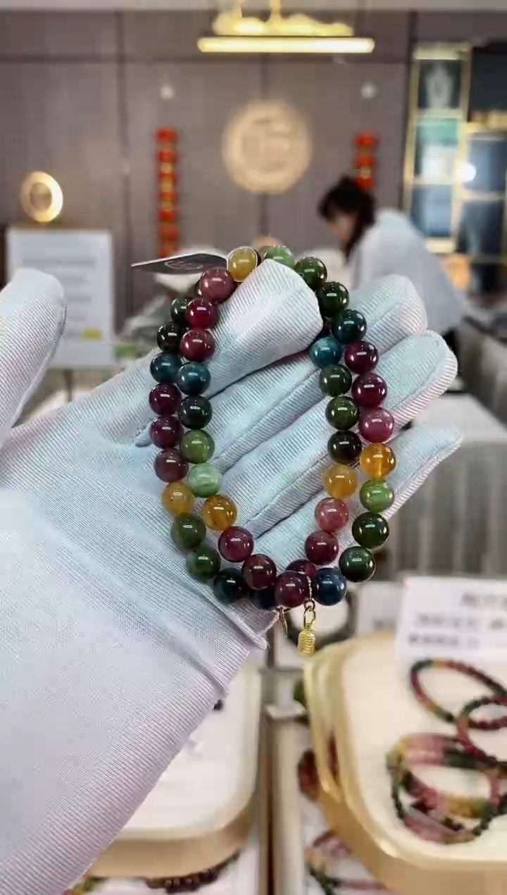 单圈手串7mm+未镶嵌碧玺（多样性发一条）xion