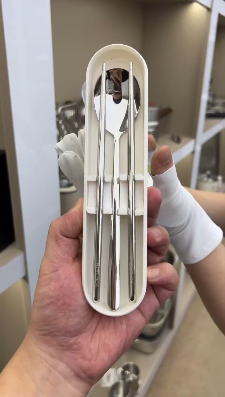 熊猫便携套装 筷子+勺子