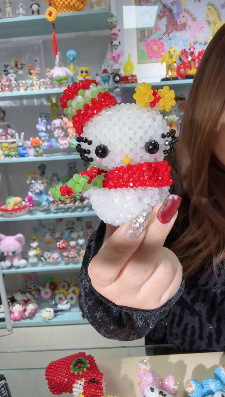 玻璃0417卡2水晶雪人娃娃材料包1套