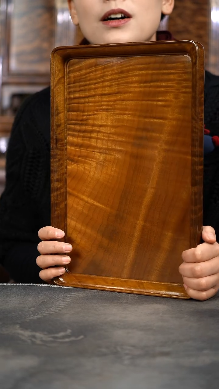 【闪购商品】金丝楠木艺35/23满花精工文承盘984