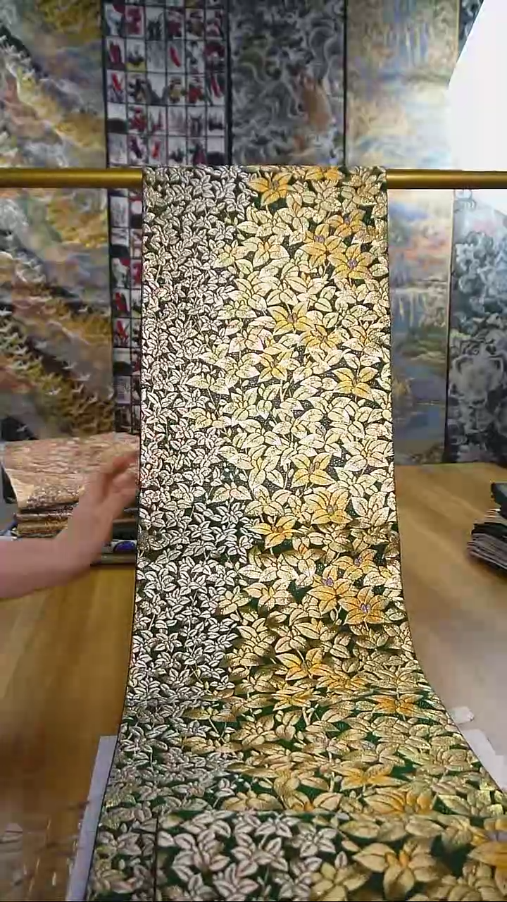 【闪购商品】织绣织锦154彩金叶子