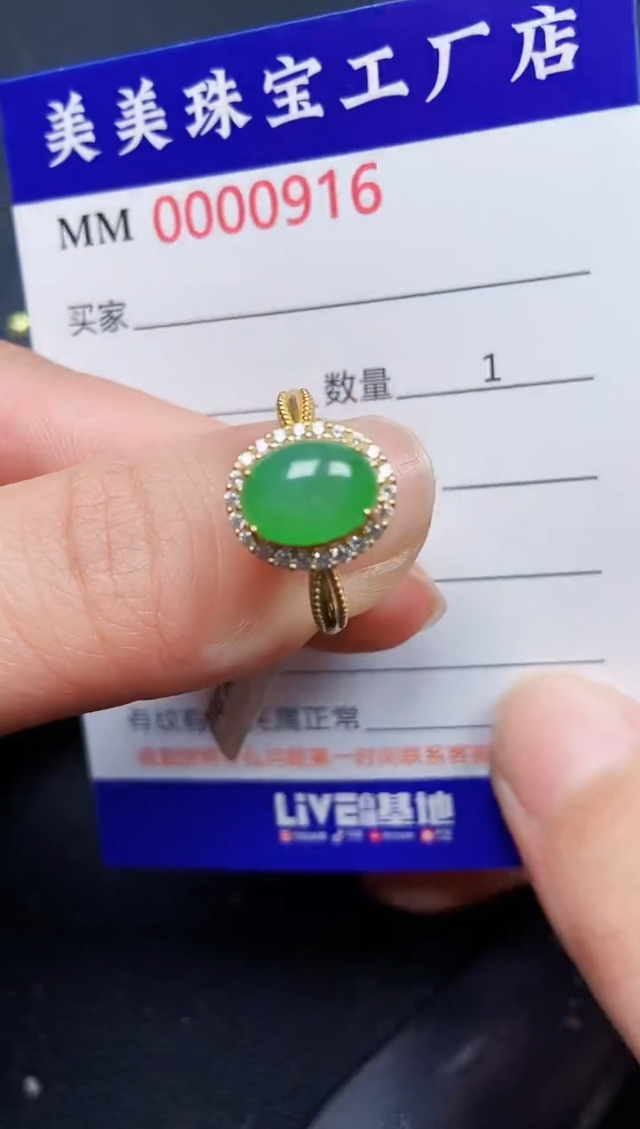 翡翠银S925镶嵌颈饰0916