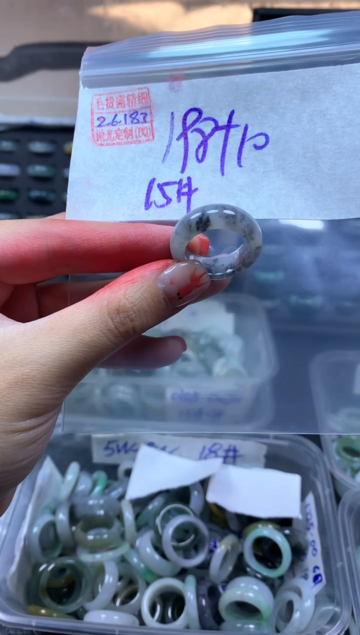 【闪购商品】定制翡翠未镶嵌翡翠208元15#毛货需精细抛光182