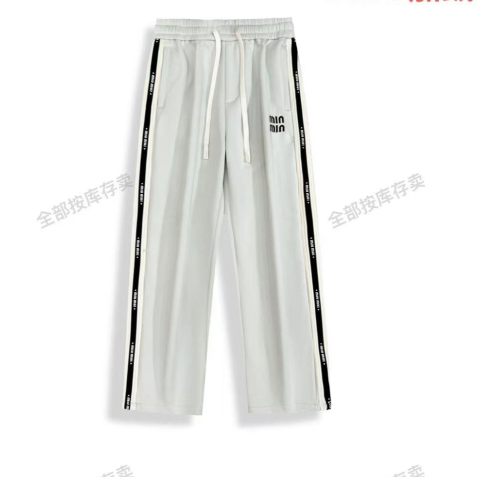 小娴-C122-百搭高街潮流潮直筒夏季休闲裤白色冬季长裤