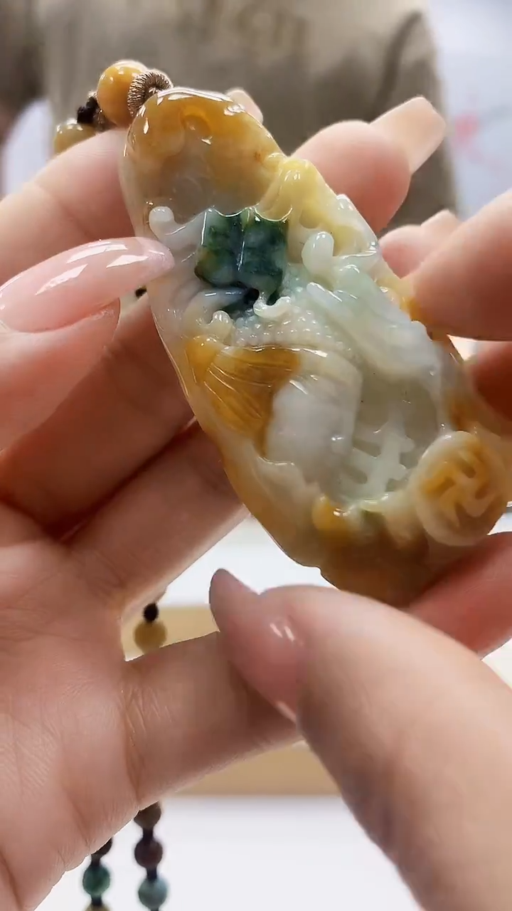 未镶嵌定制翡翠5167ty-毛货挂件2