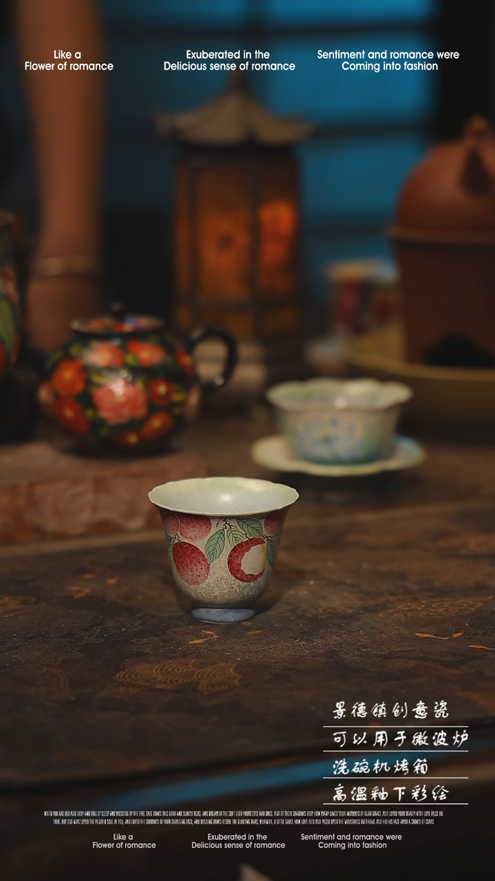 陶瓷景德镇高温釉下彩手工手绘款式