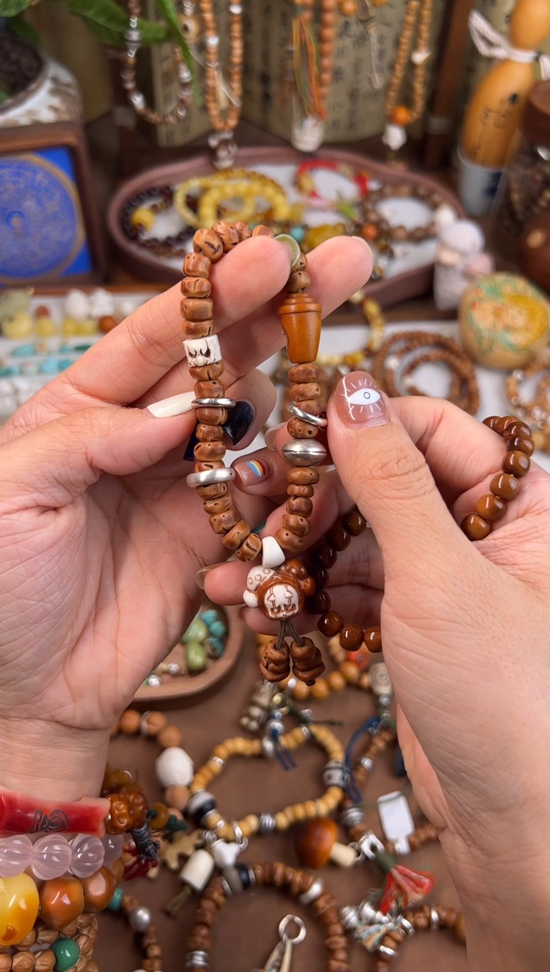 手串桃核寒露蜜单圈原创设计手串（不含提溜）